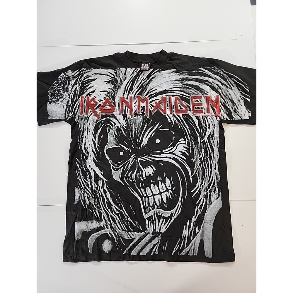 Vintage 1989 Iron Maiden Killers AOP Shirt Giant Tee Jays Tag Single‎ Stitch XL